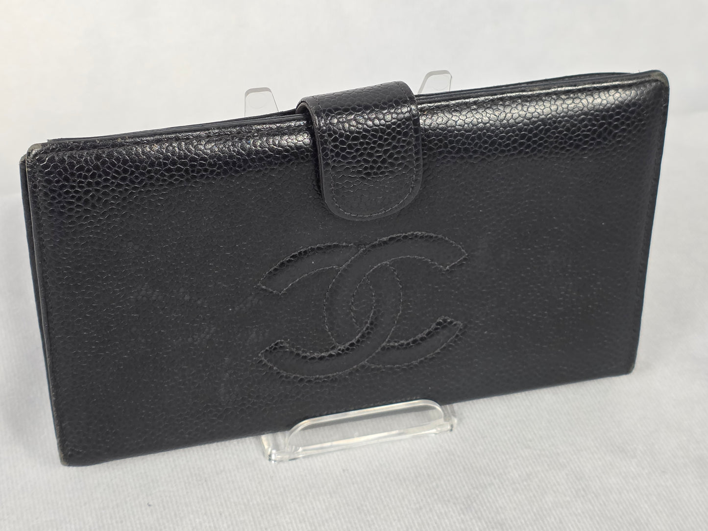 Chanel Timeless CC Caviar Leather Long Wallet