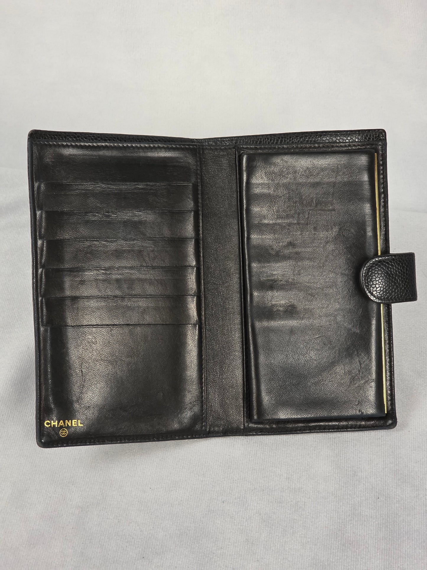 Chanel Timeless CC Caviar Leather Long Wallet