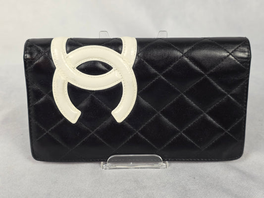 Chanel Cambon Ligne Black Long Wallet
