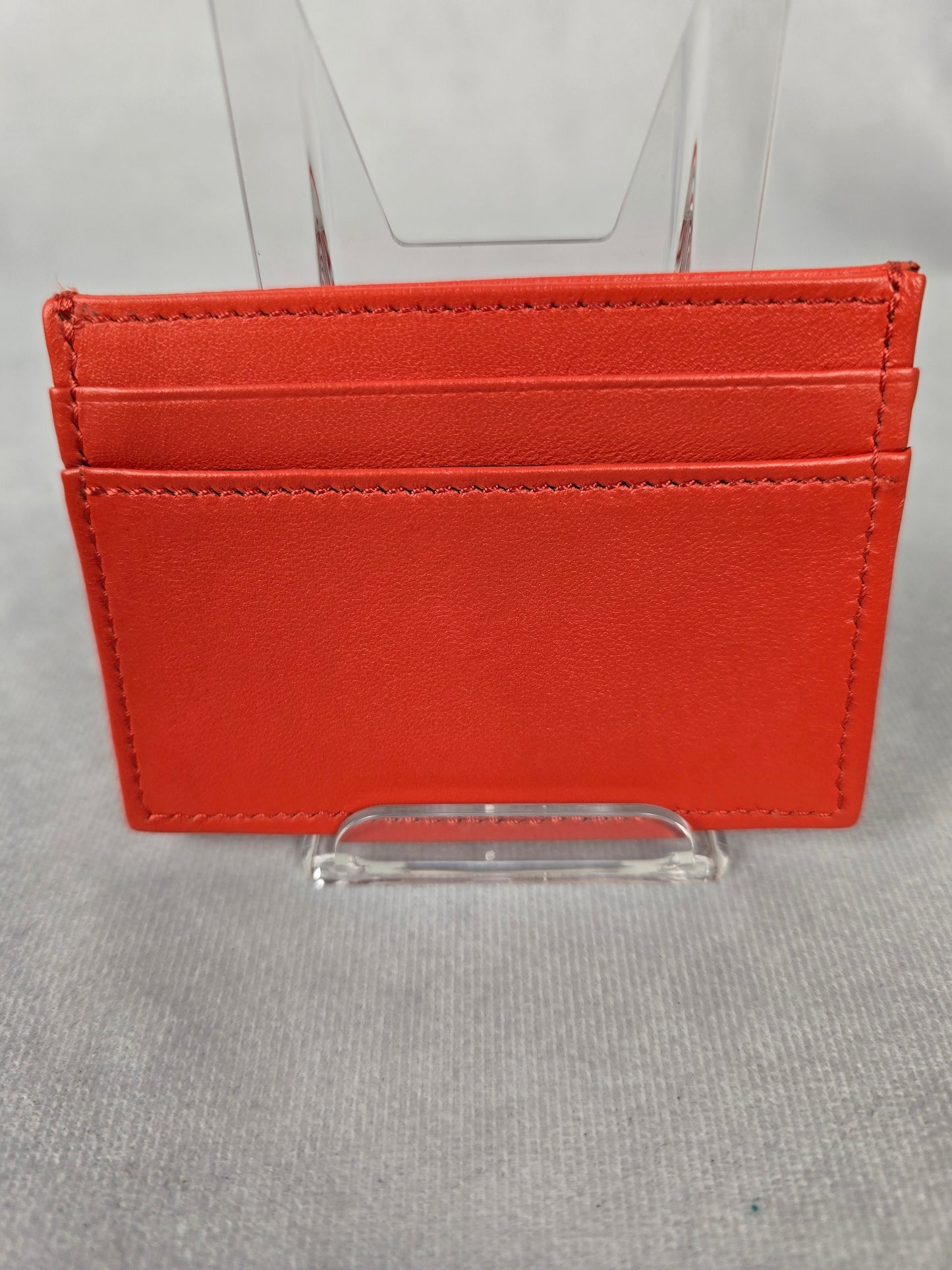 Versace Mini-Medusa Coral Quilted Lambskin Card Holder - NEW