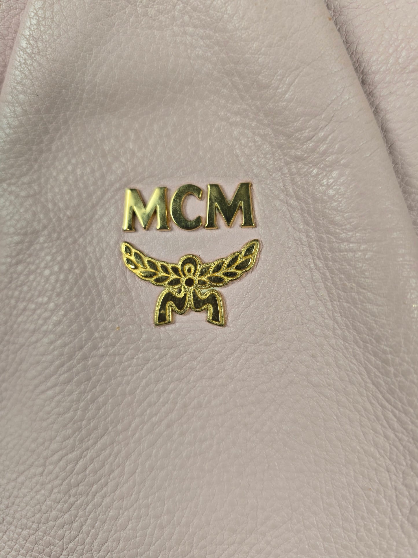 MCM Leather Pink/Beige Two-Way Bag