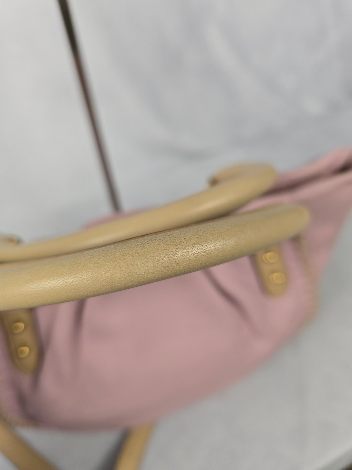 MCM Leather Pink/Beige Two-Way Bag