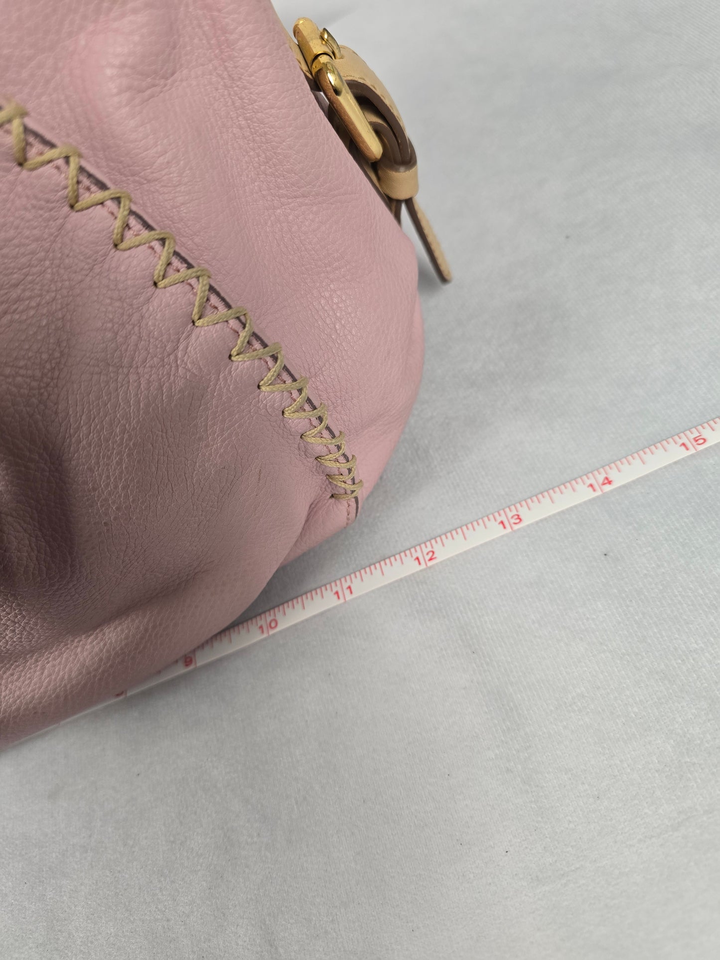 MCM Leather Pink/Beige Two-Way Bag