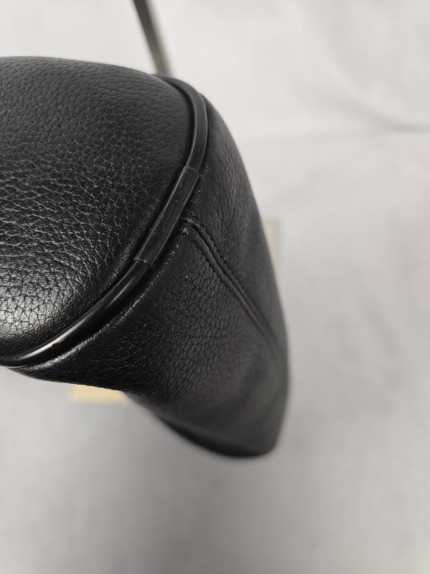 MCM Black Leather Papillion Shoulder Bag