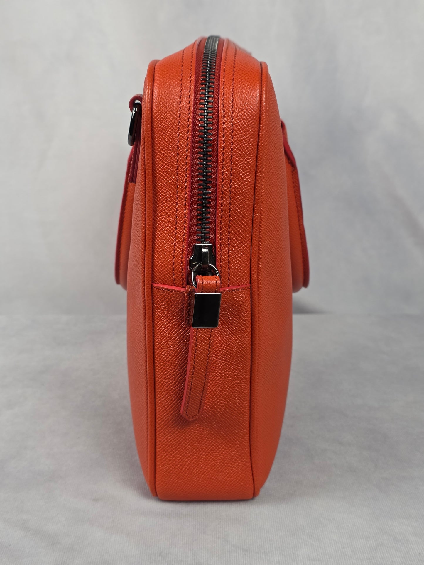 Burberry Orange Newburg Briefcase