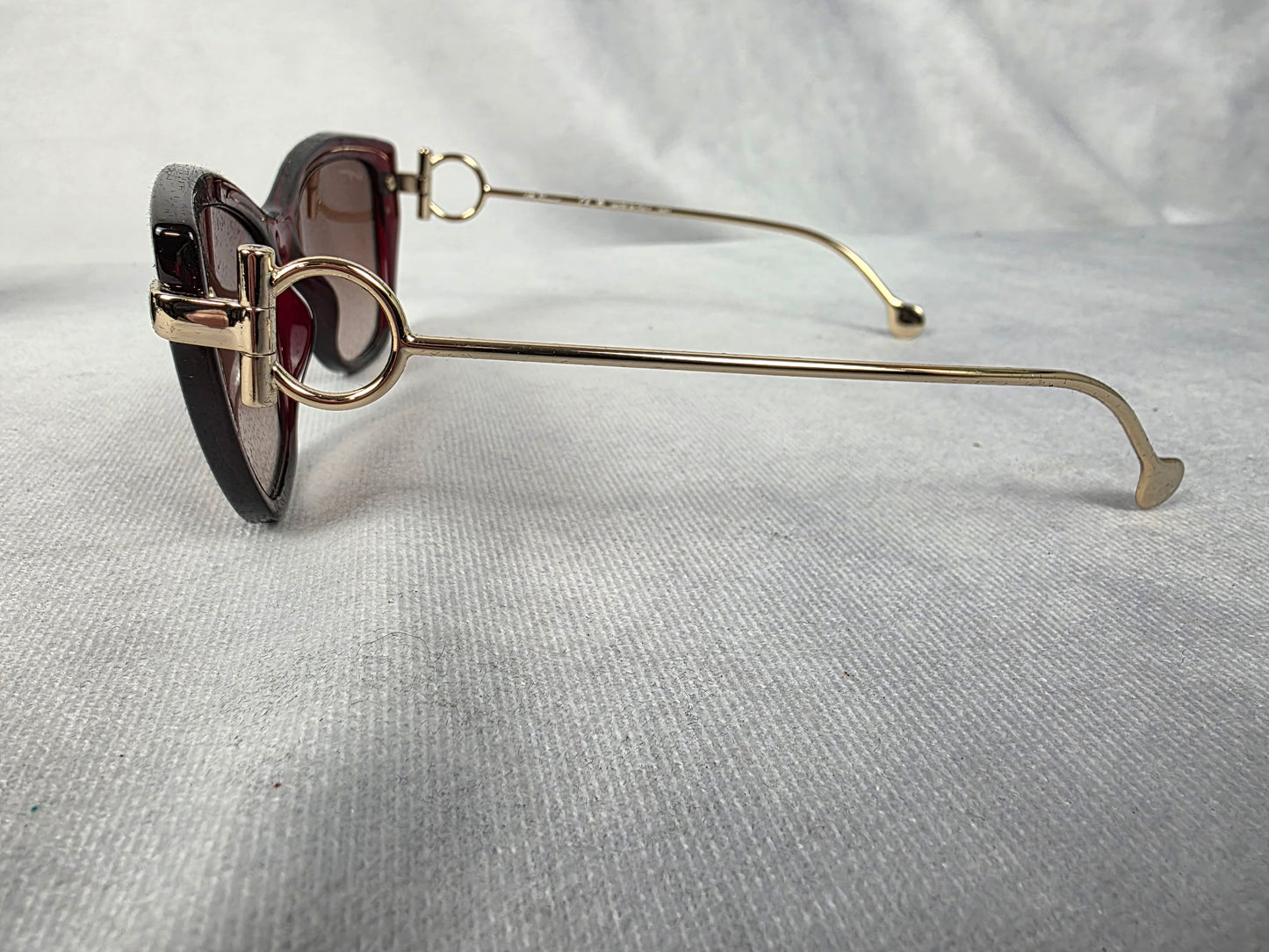 Ferragamo Brown Cat Eye Sunglasses