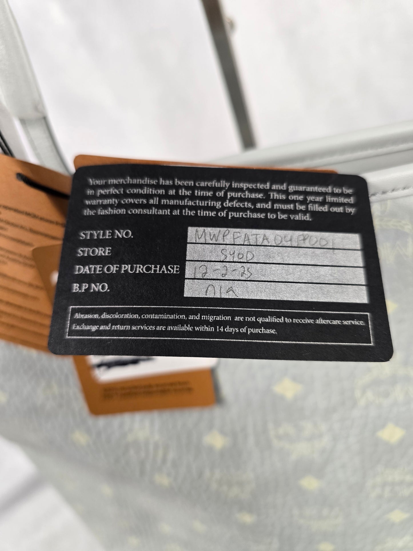 MCM Aren Light Gray Visetos Shopper Tote - NWT