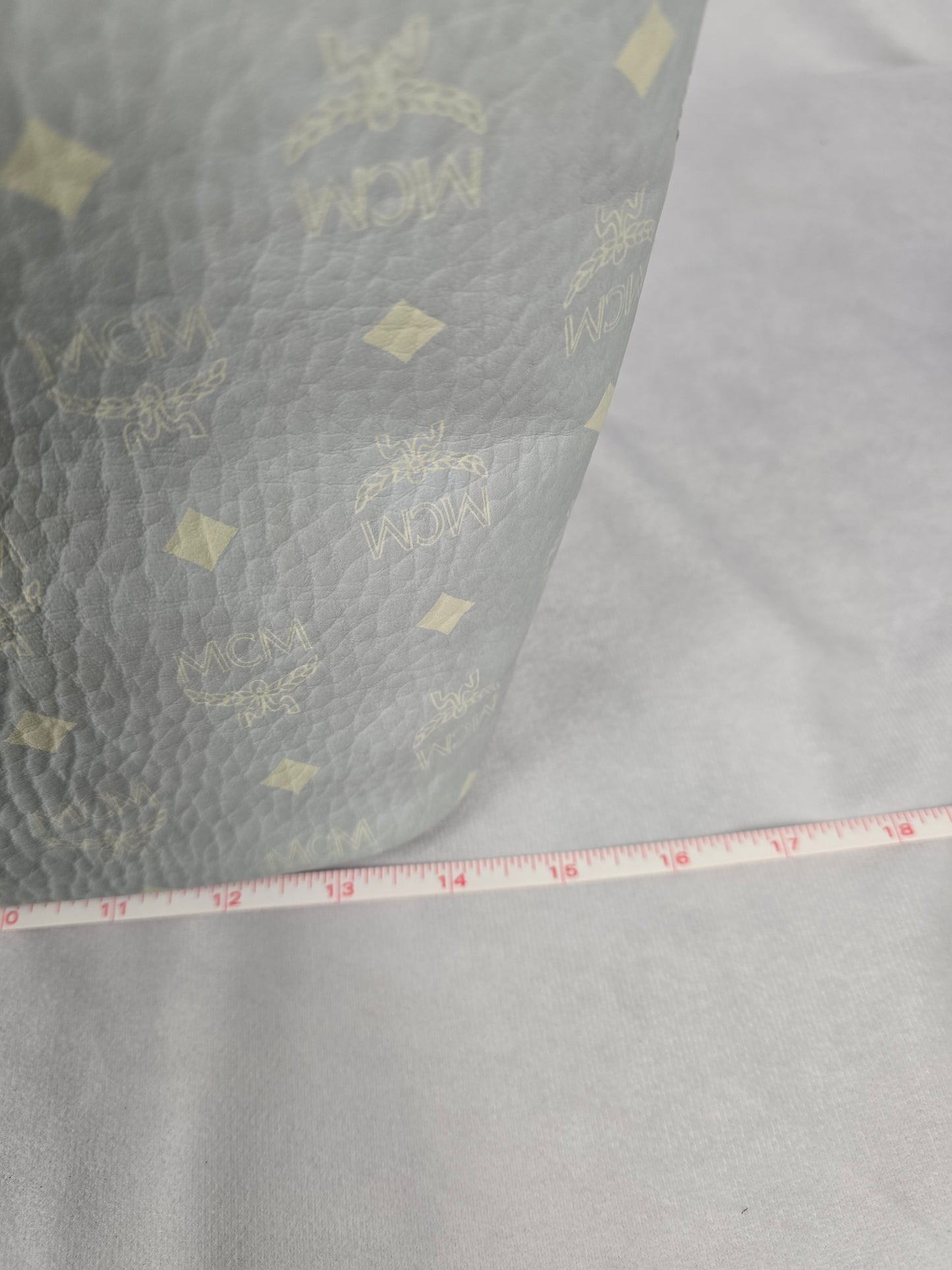 MCM Aren Light Gray Visetos Shopper Tote - NWT