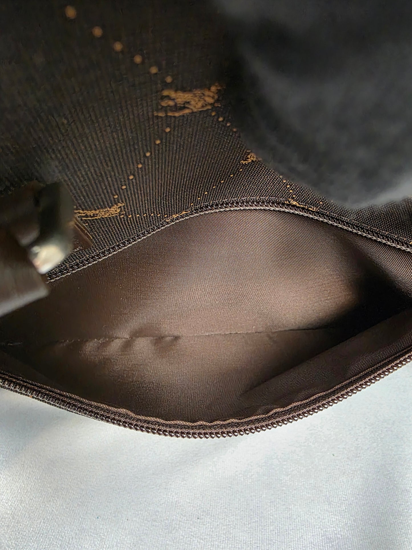 Burberry Blue Label Brown Canvas Knight Check Travel Bag