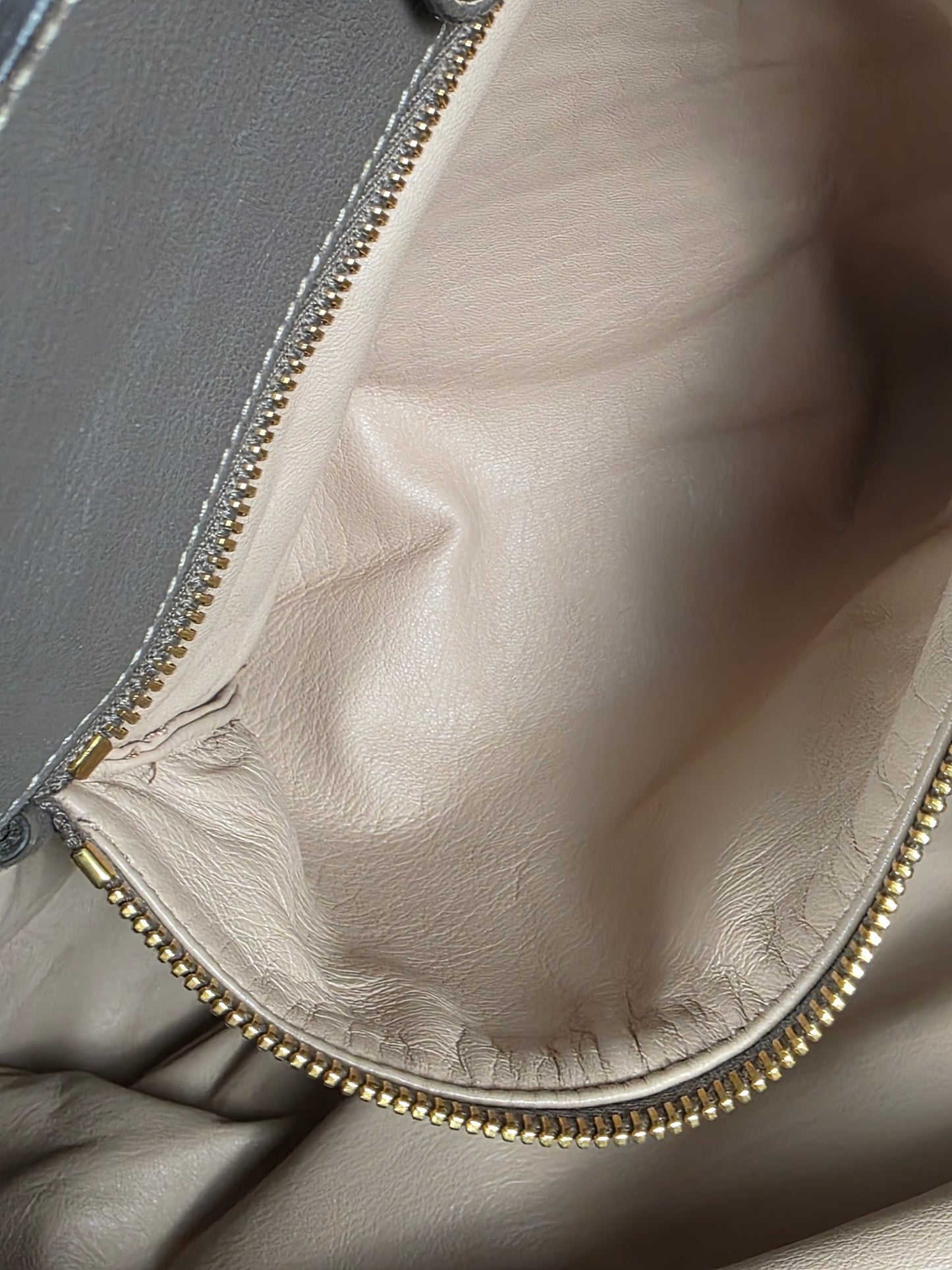 Prada Large Argilla (Taupe) Cervo Leather Tote