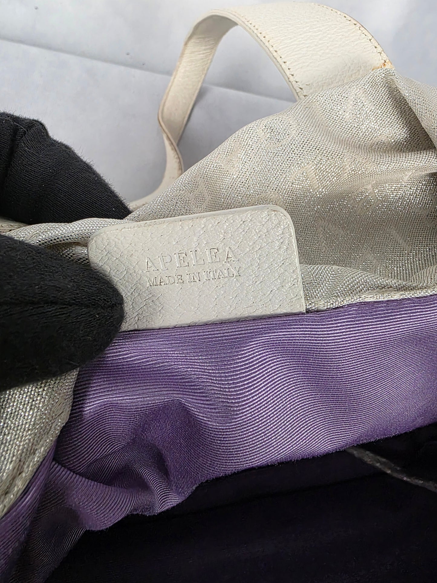 Bvlgari Silver Canvas Logomania Tote