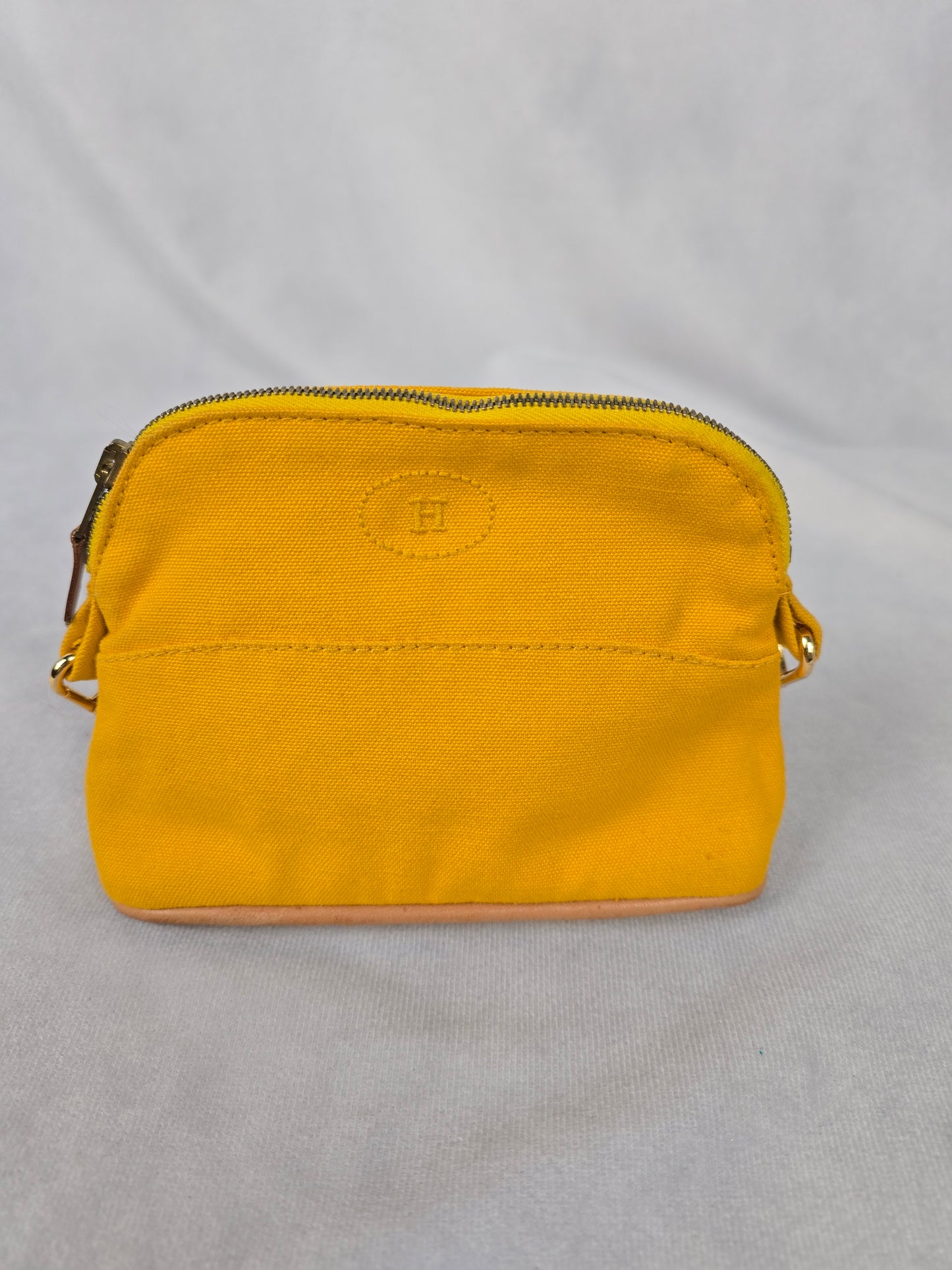 Hermes Bolide Small Mustard Yellow Pouch
