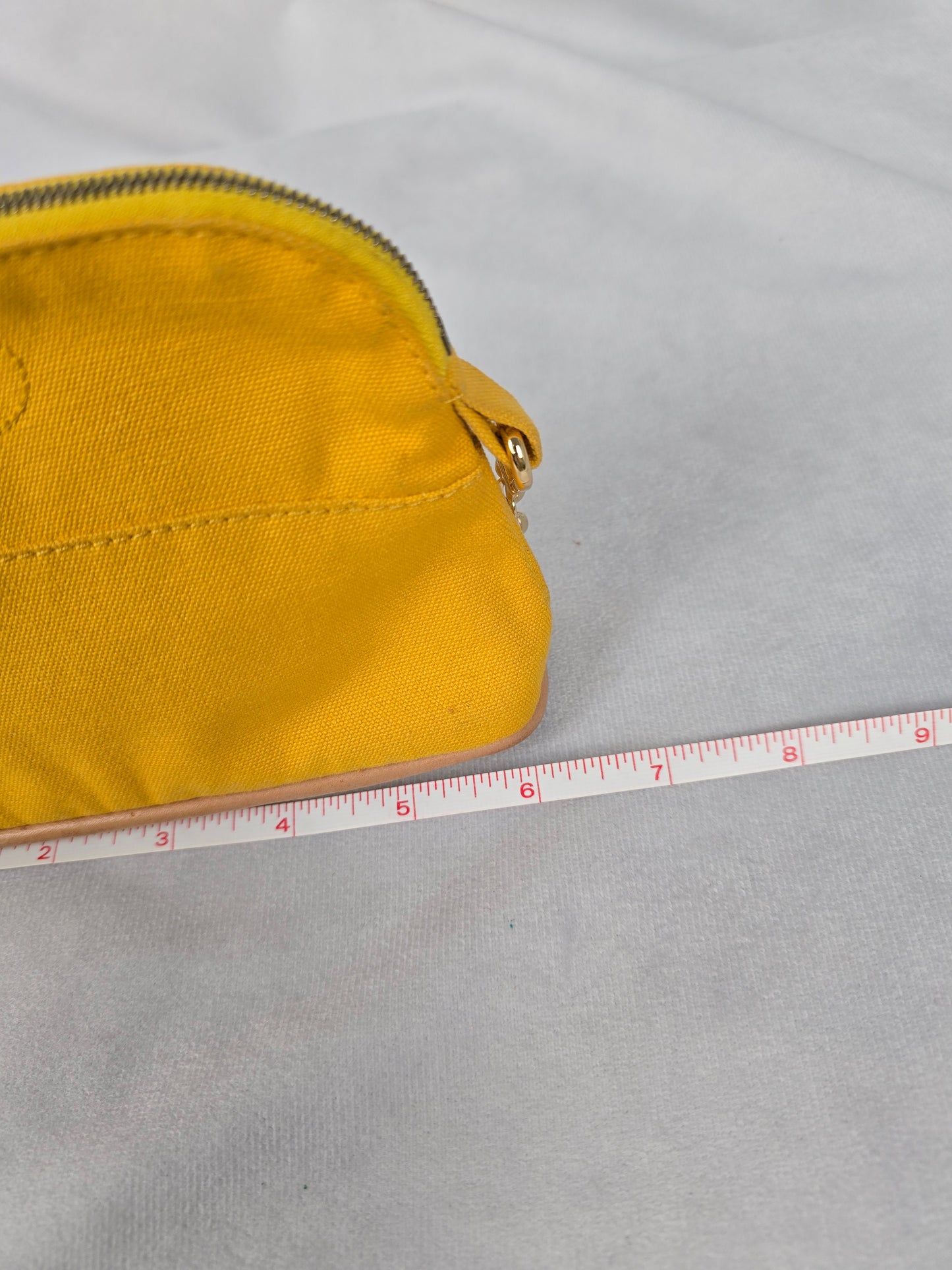 Hermes Bolide Small Mustard Yellow Pouch