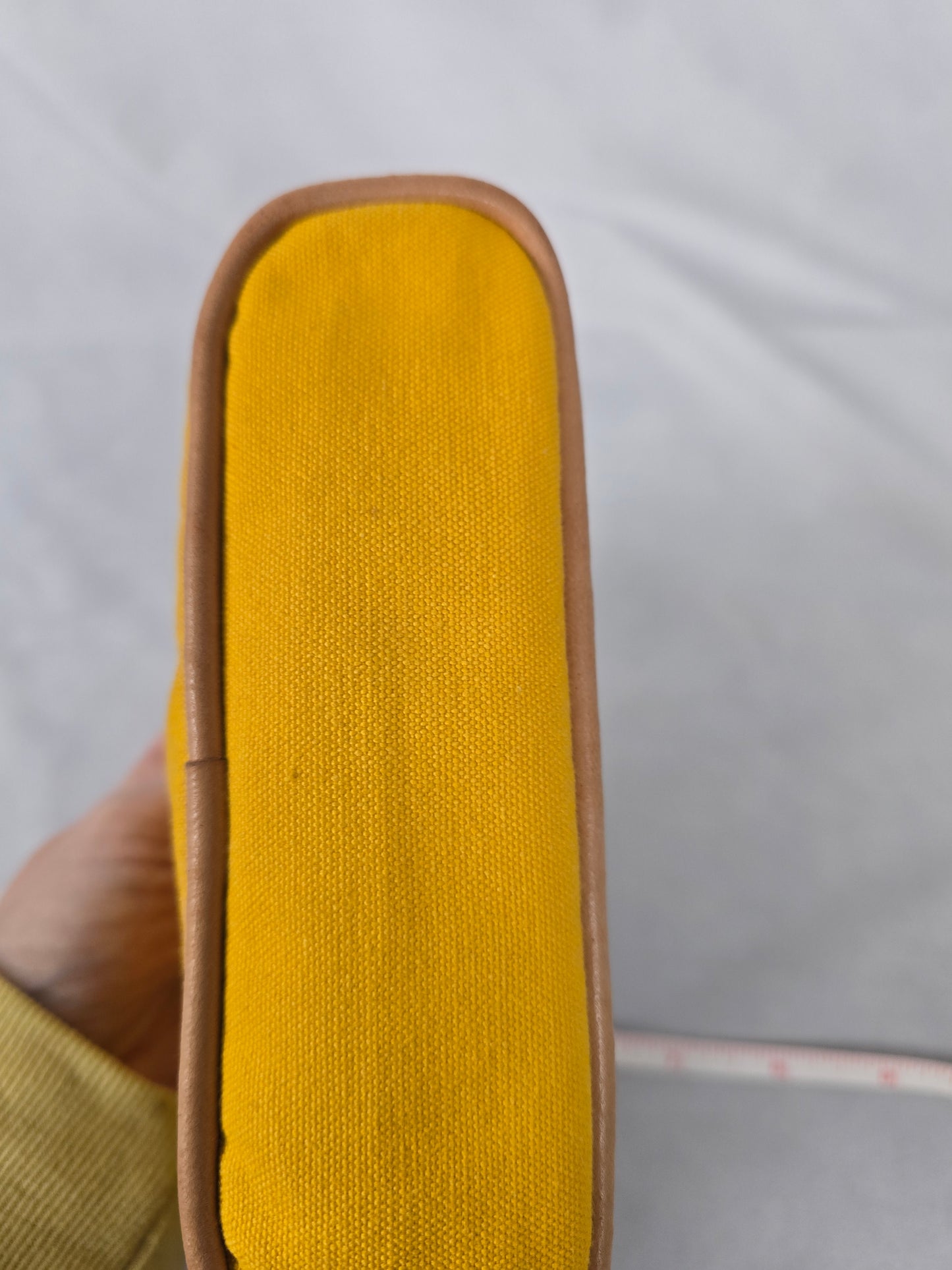 Hermes Bolide Small Mustard Yellow Pouch