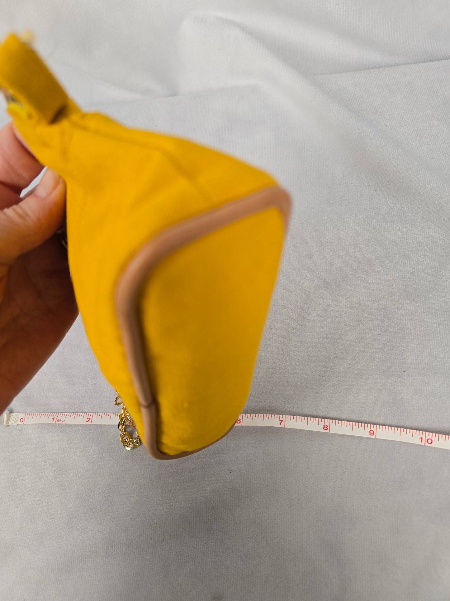 Hermes Bolide Small Mustard Yellow Pouch