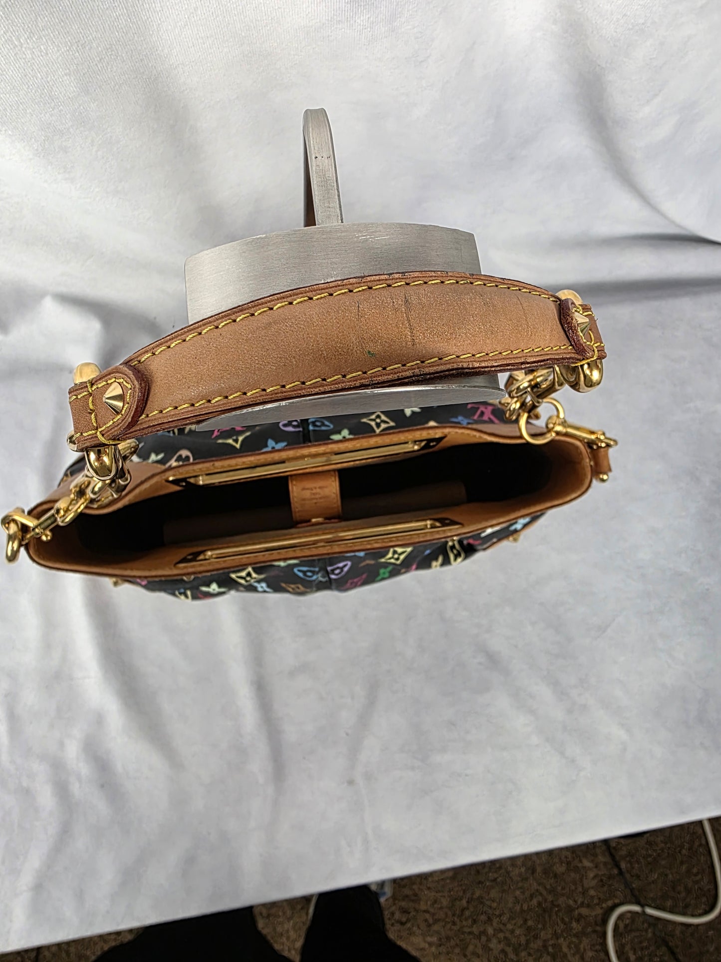 Louis Vuitton Black Multicolor Judy MM Shoulder Bag