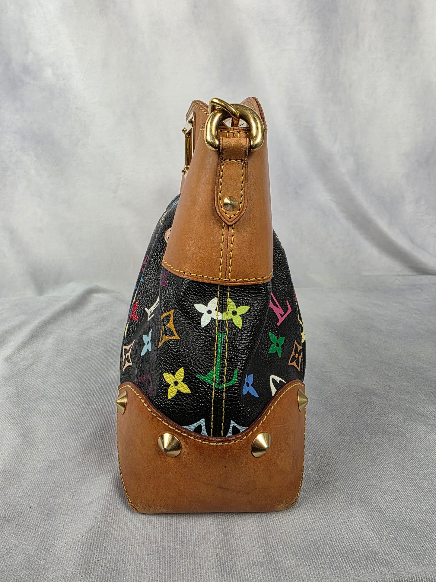 Louis Vuitton Black Multicolor Judy MM Shoulder Bag