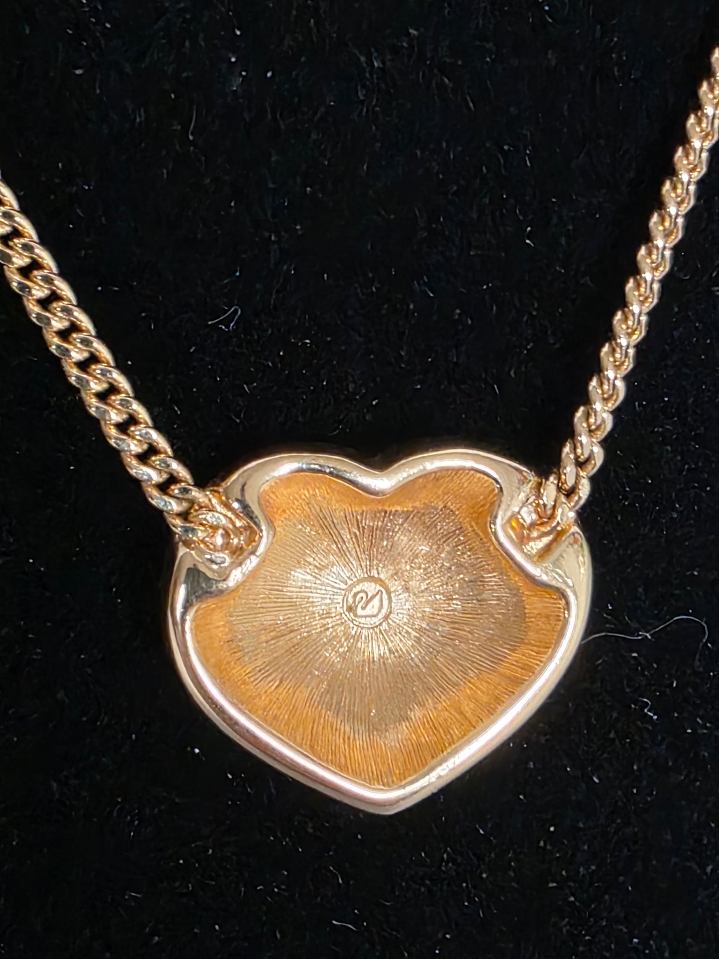 Swarovski Crystal Heart 16" Gold Necklace