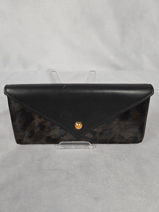 Givenchy Antigona Leopard Calf Hair and Leather Wallet