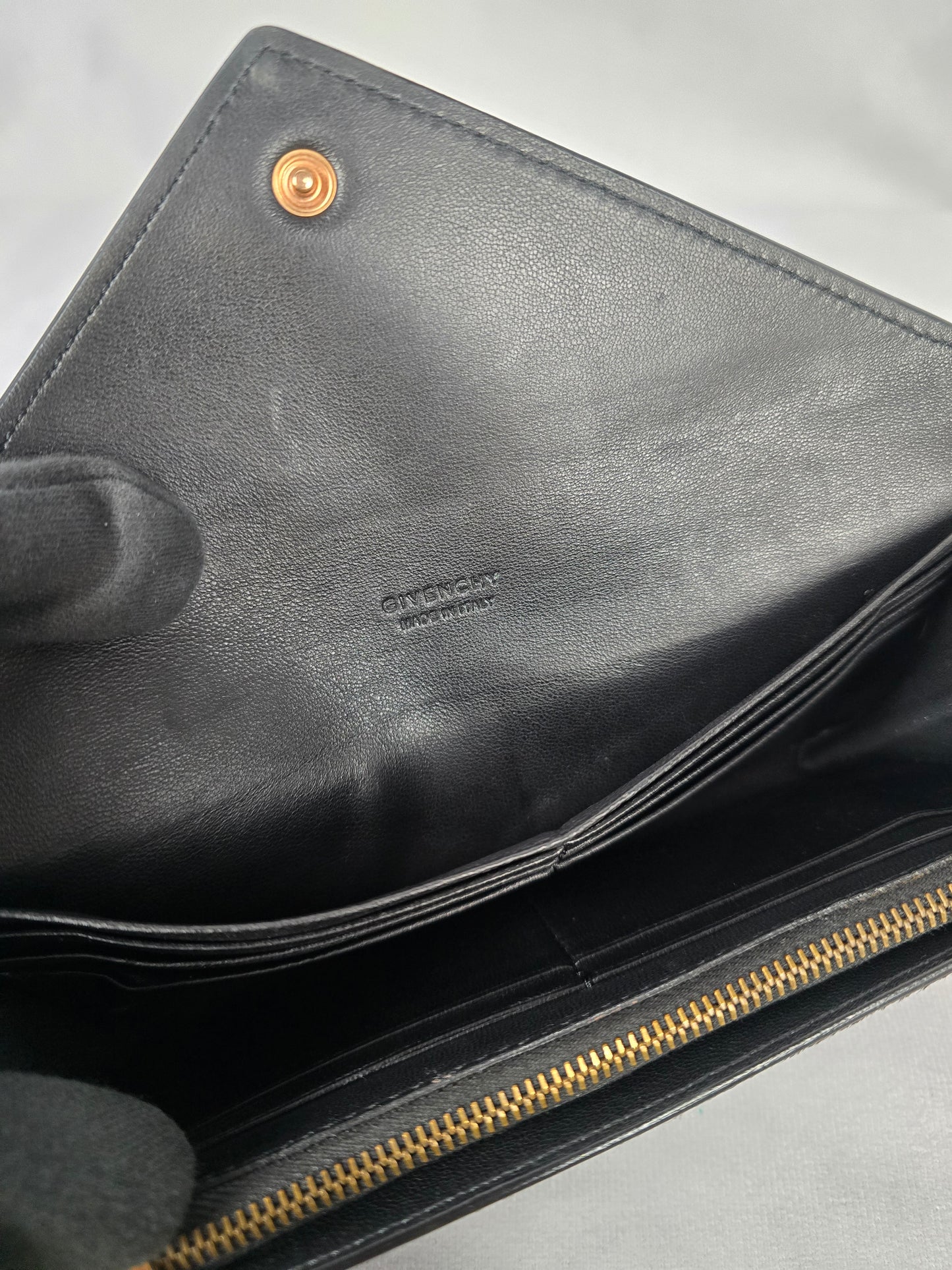 Givenchy Antigona Leopard Calf Hair and Leather Wallet