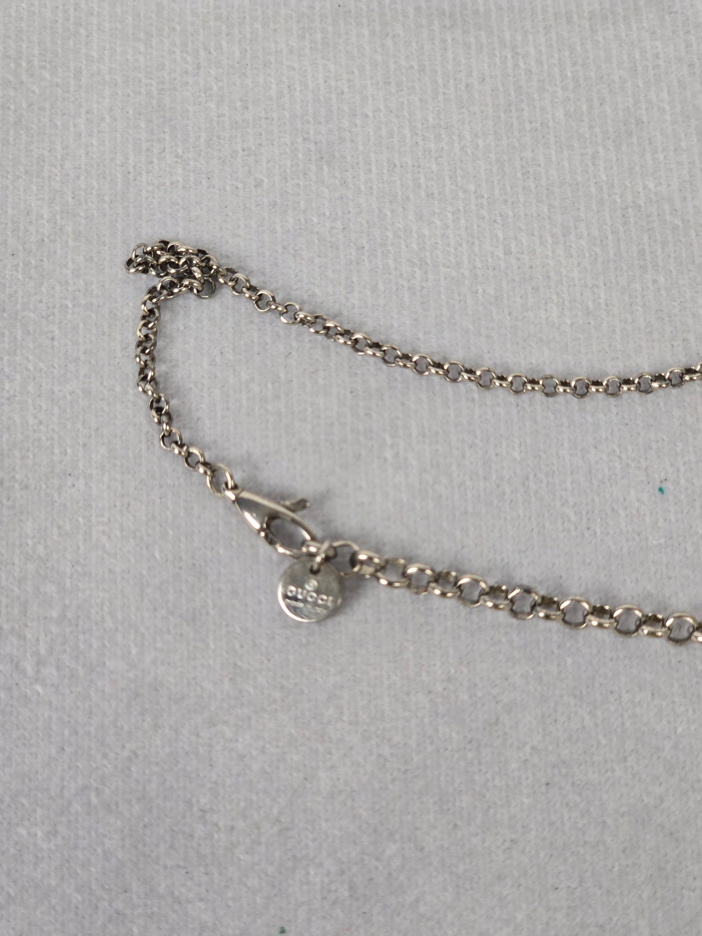 Gucci G Logo Design Sterling Silver Necklace