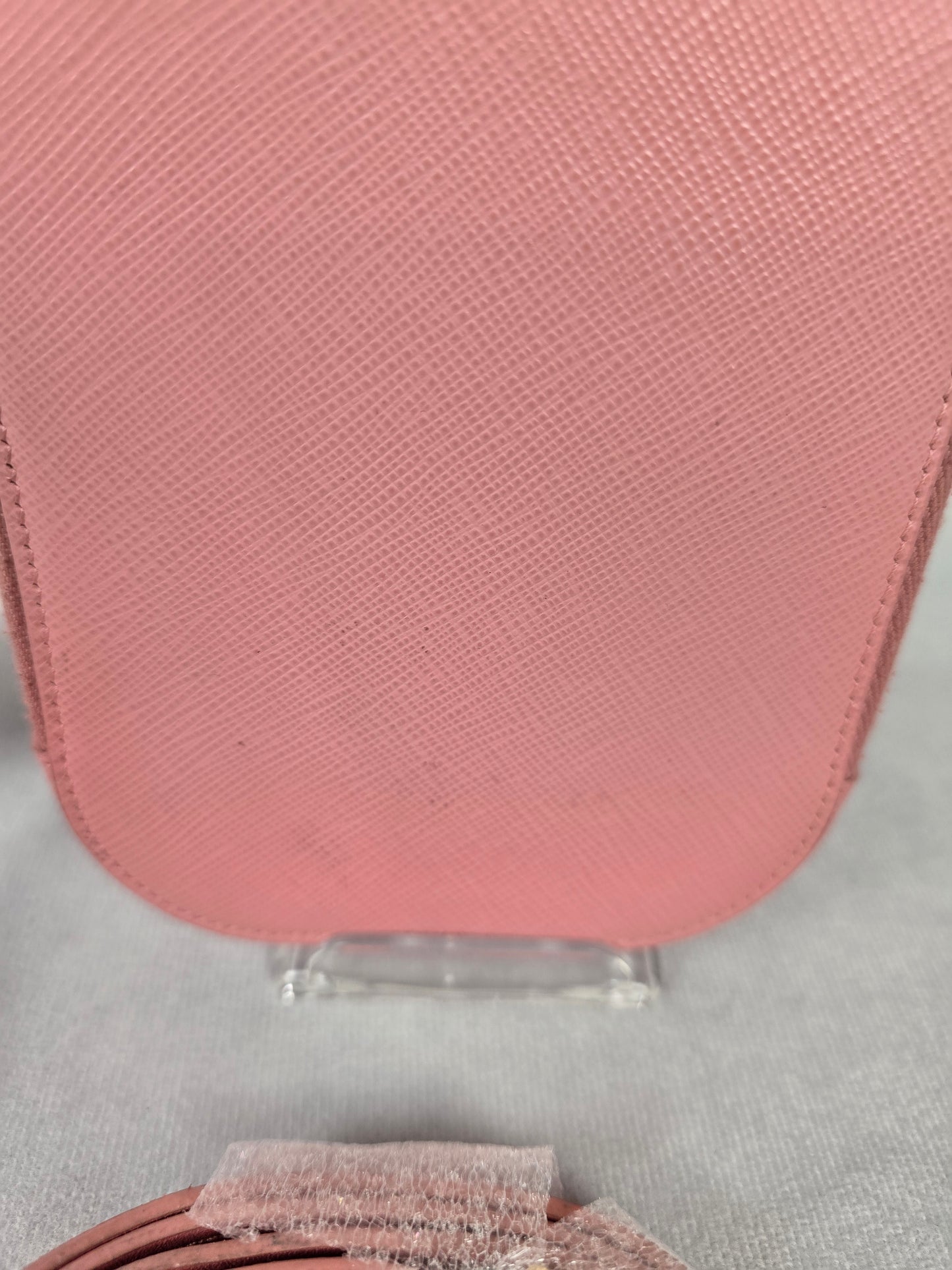 Prada Mini Saffiano Crossbody Phone Pouch in Pink