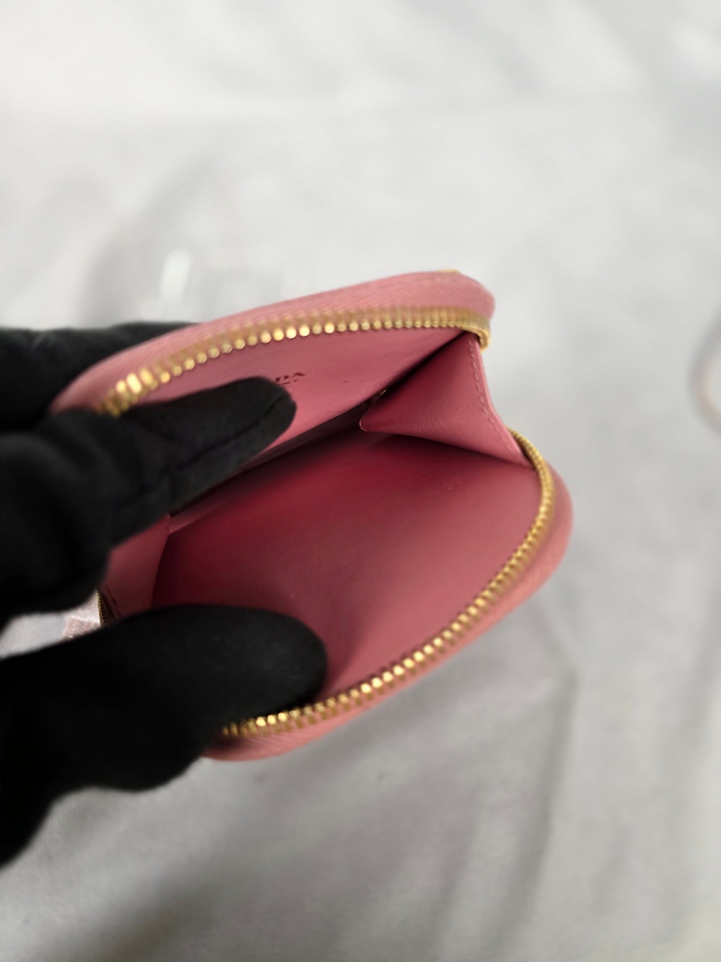 Prada Mini Saffiano Crossbody Phone Pouch in Pink