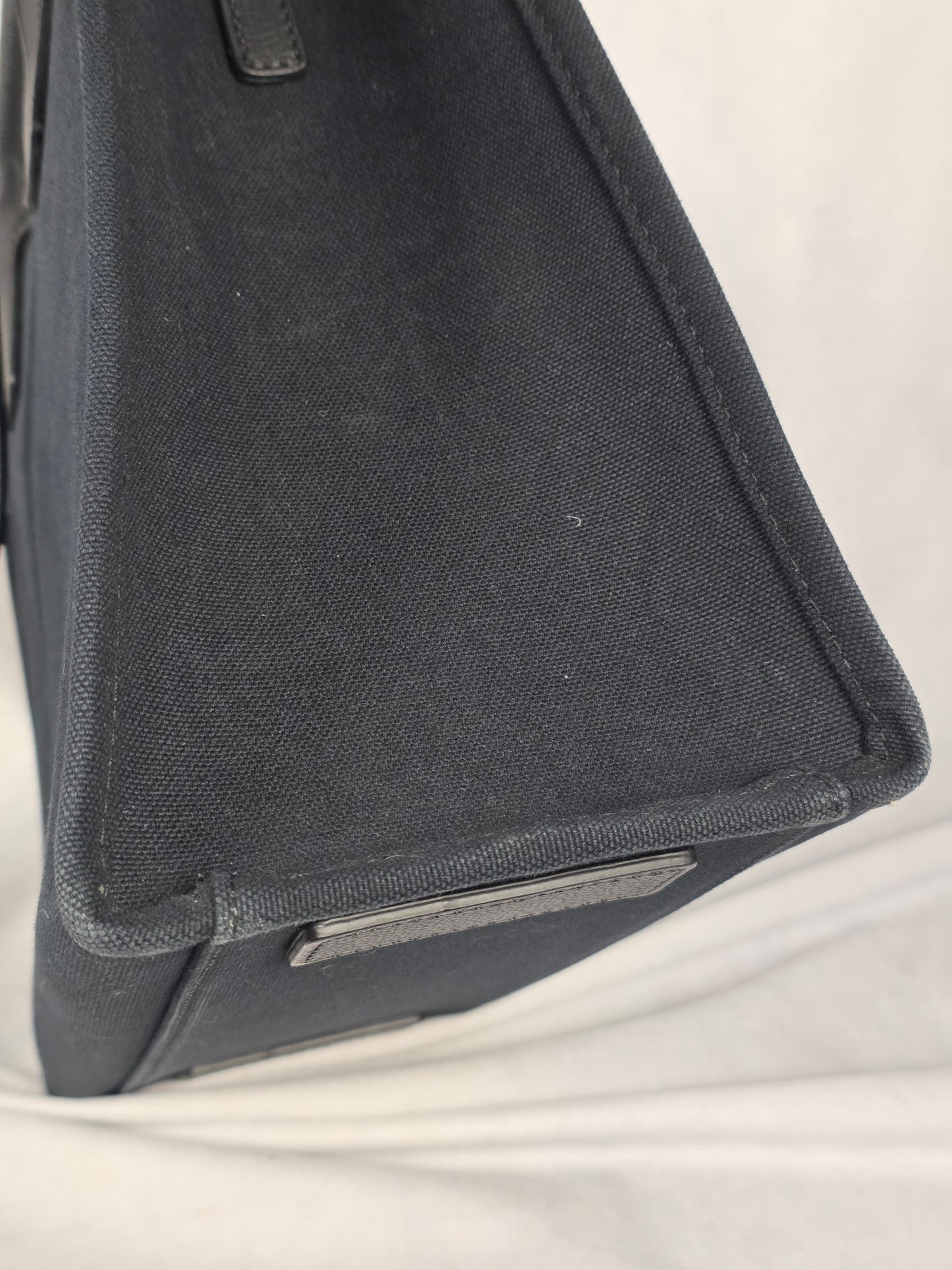 Versace La Medusa Small Black Canvas Tote