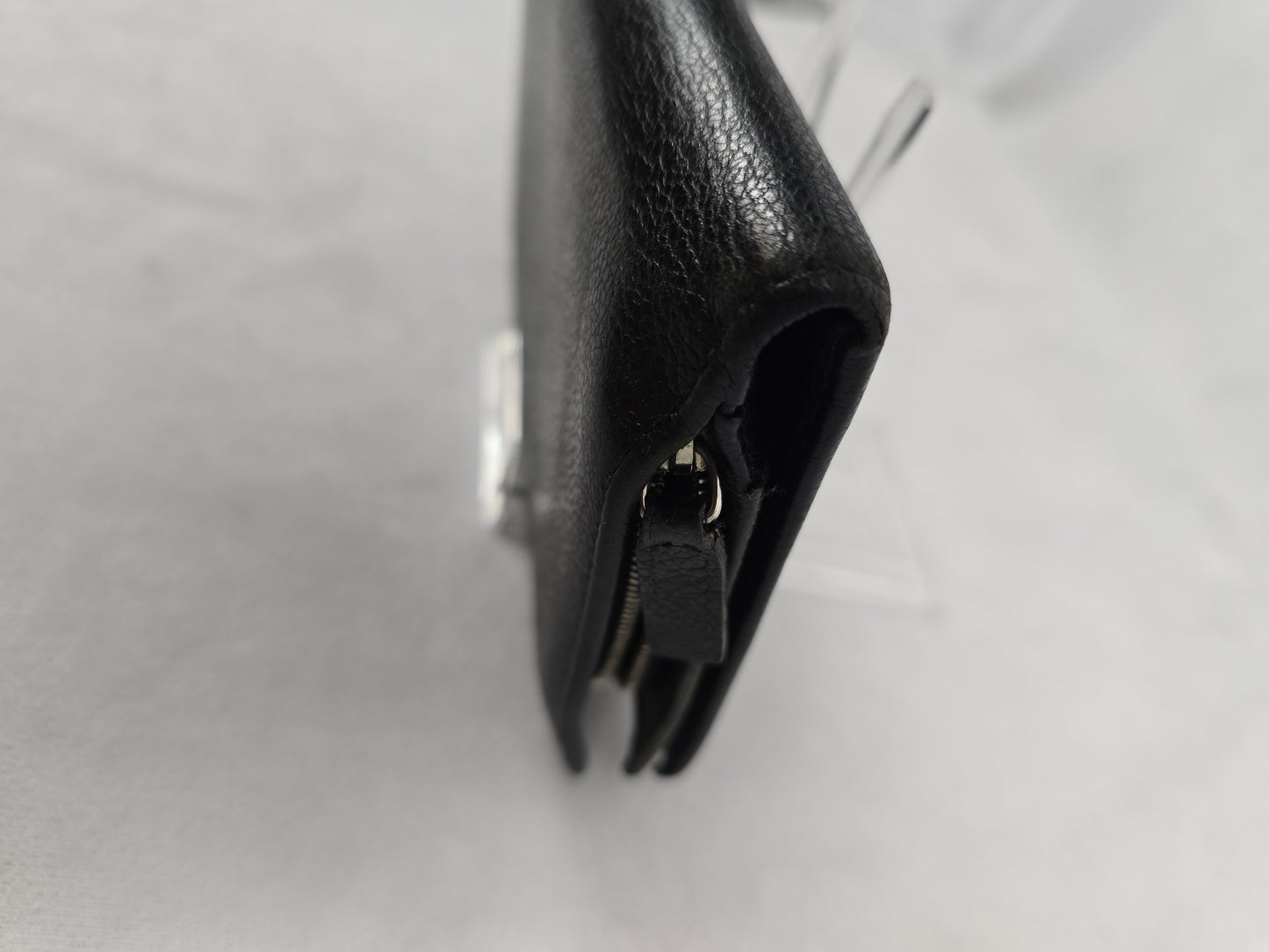 Bvlgari Black Continental Leather Wallet