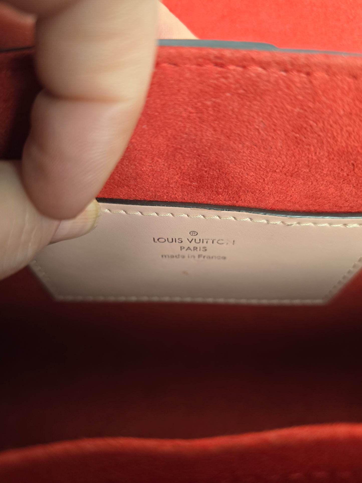 Louis Vuitton Limited Edition Red Epi Leather Trunk Twist MM Shoulder Bag