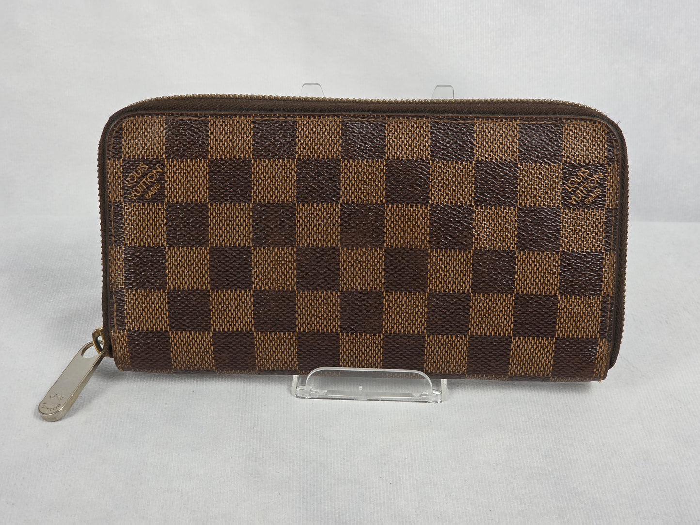 Louis Vuitton Damier Ebene Zip Around Wallet