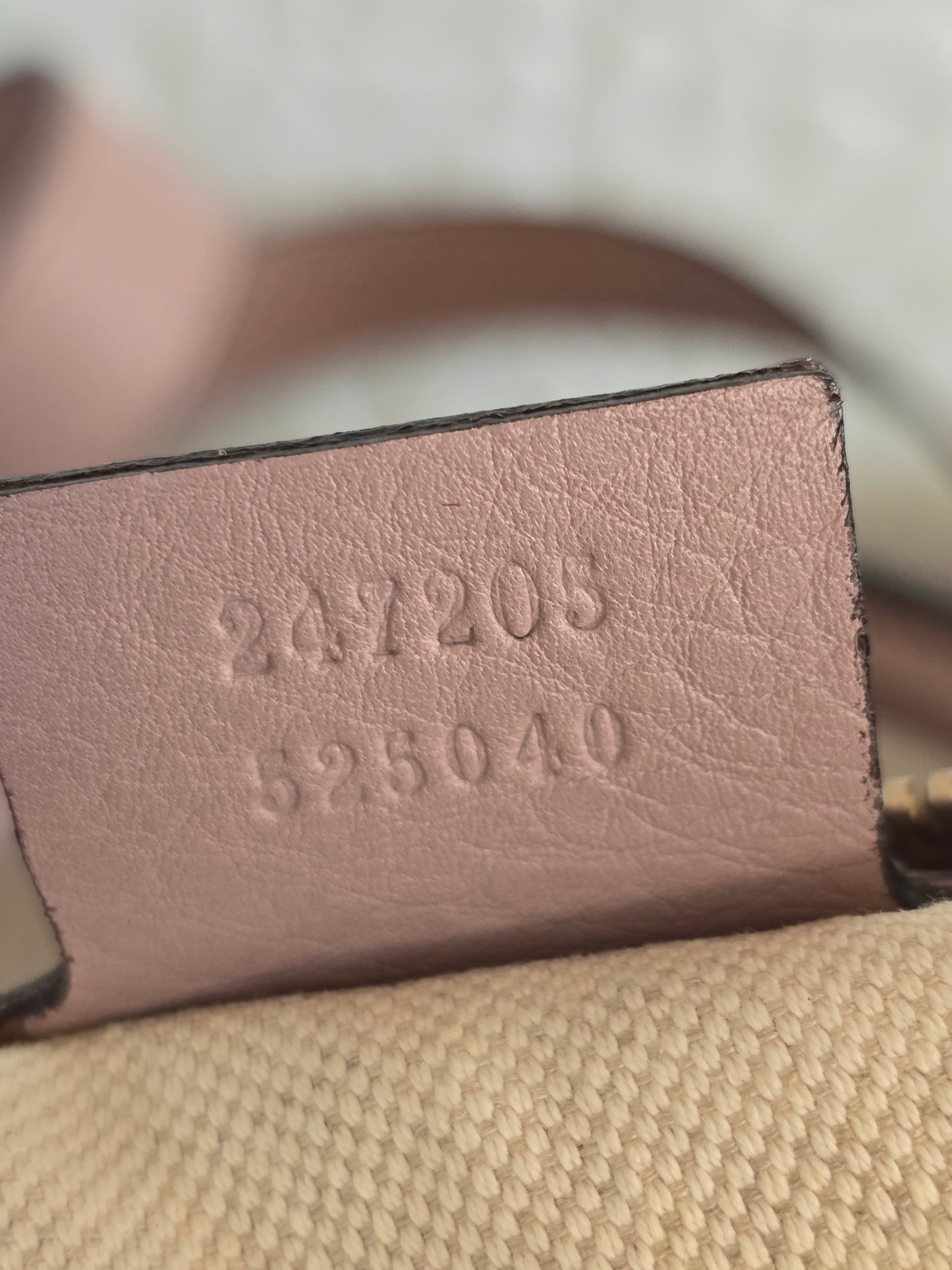 Gucci Vintage Web Boston Bag in Beige GG Canvas with Leather Trim