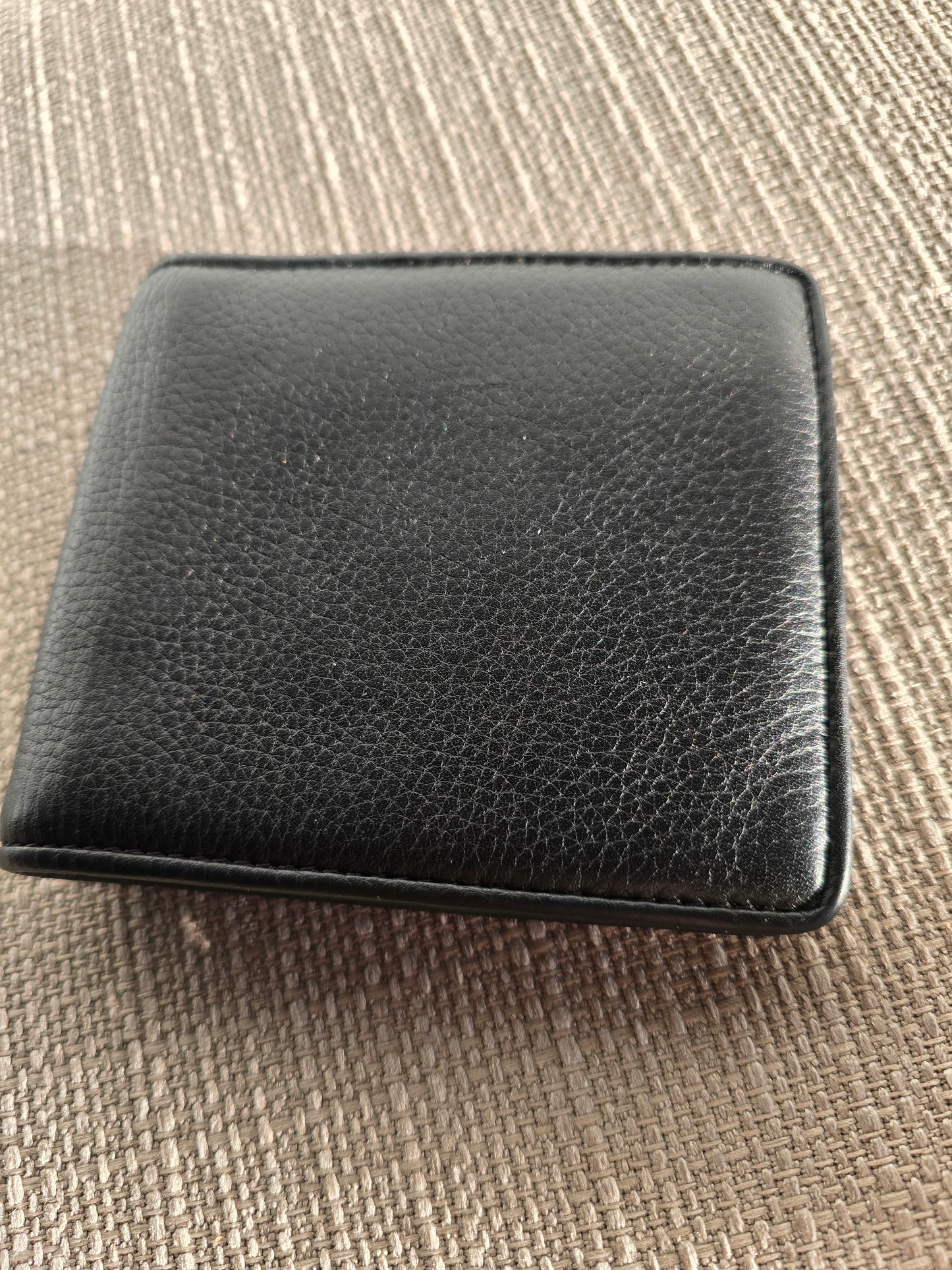 Valentino Garavani VLOG  Black Leather Bifold Wallet