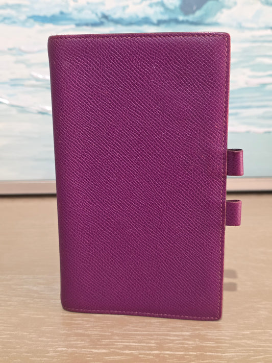 Hermès Vision Agenda Cover in Purple Epsom Leather