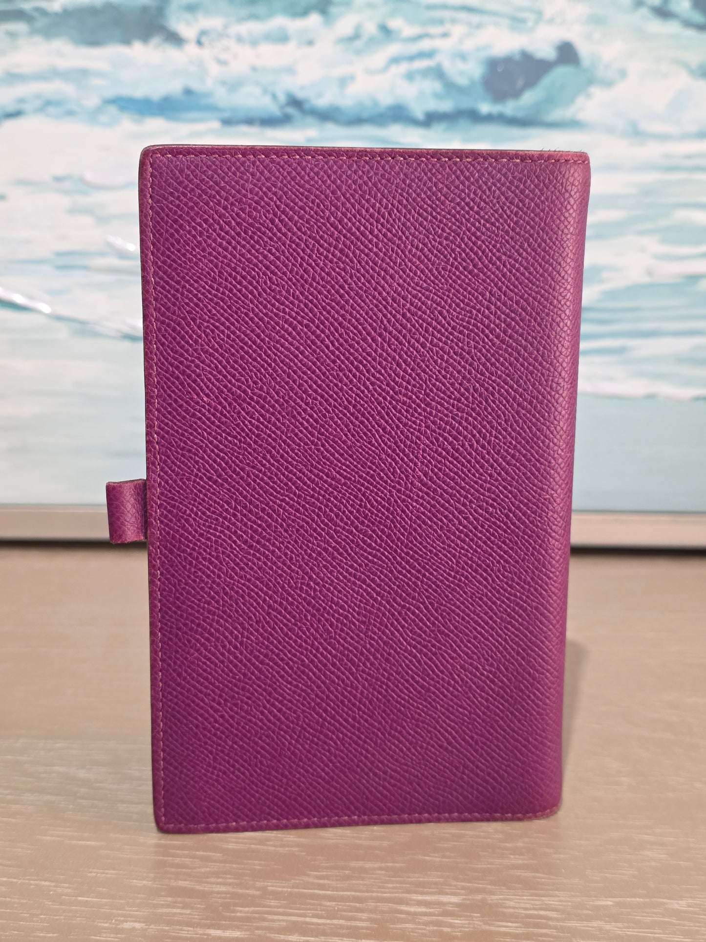 Hermès Vision Agenda Cover in Purple Epsom Leather