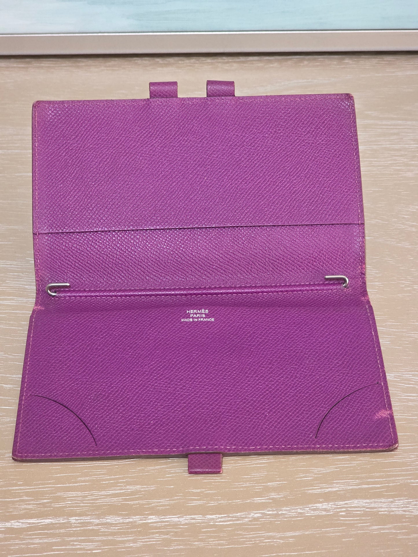 Hermès Vision Agenda Cover in Purple Epsom Leather