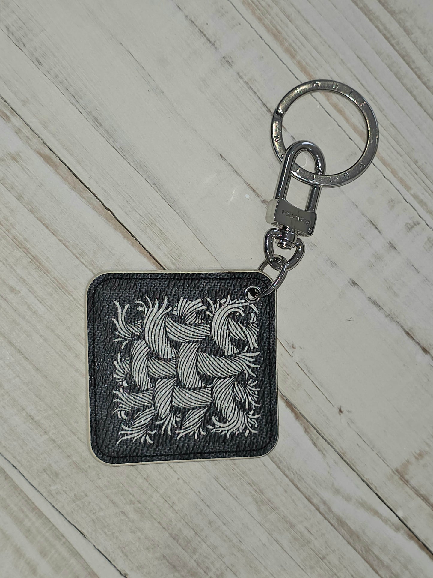 Louis Vuitton x Christopher Nemeth Damier Graphite Illustre Rope Key Ring / Bag Charm