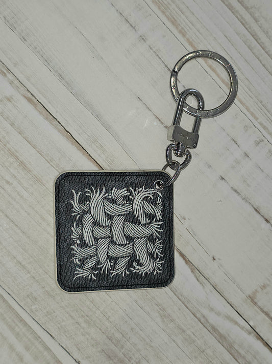 Louis Vuitton x Christopher Nemeth Damier Graphite Illustre Rope Key Ring / Bag Charm