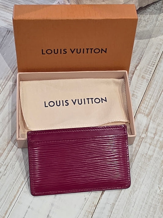 Louis Vuitton Fuchsia Card Holder in Fuchsia