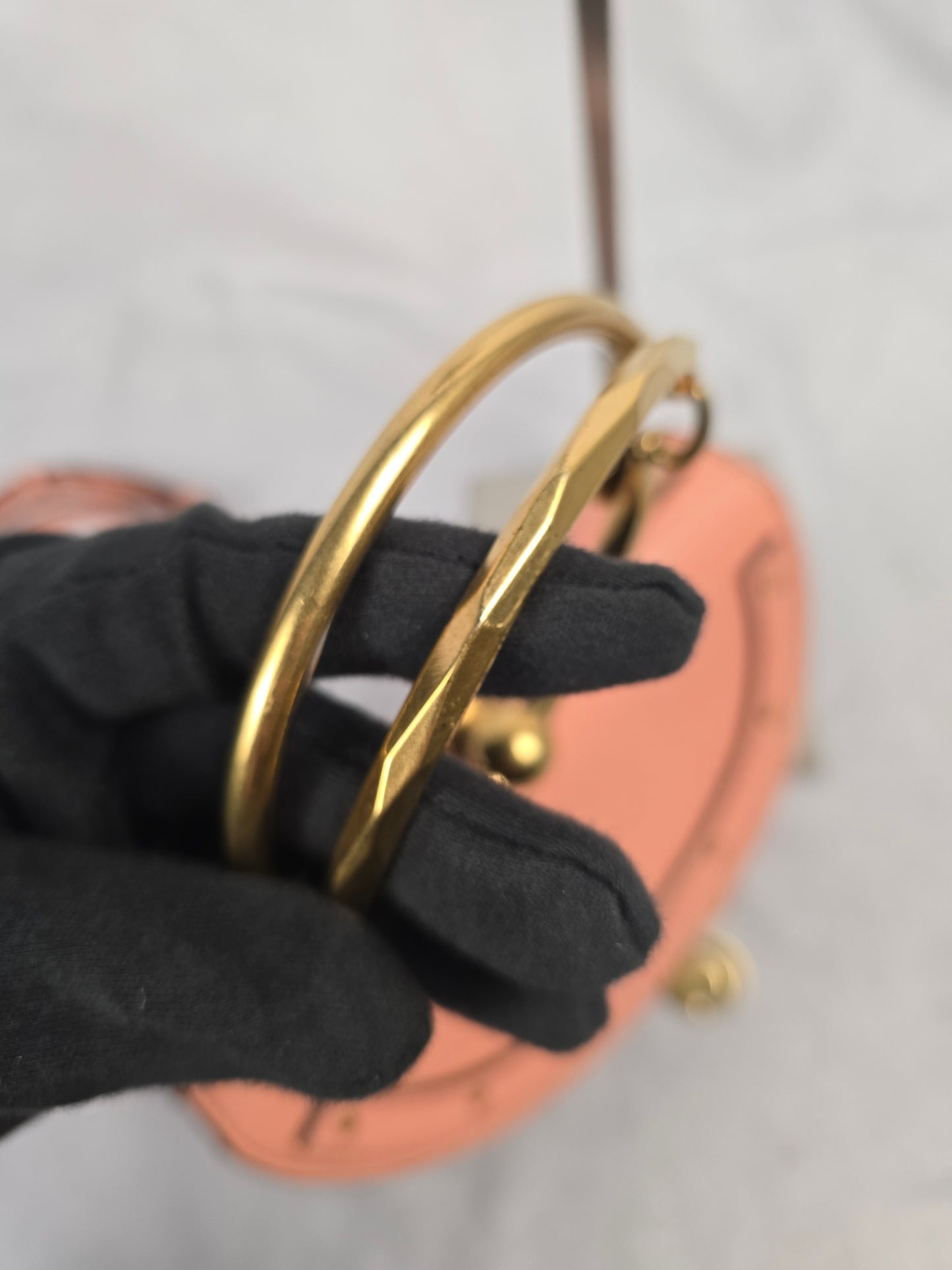 Chloe Signature Nile Small Bracelet Minaudiere Bag in Salmon