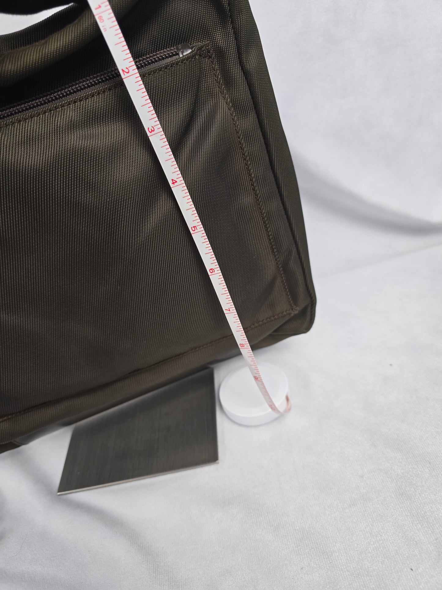 Gucci Bamboo Brown Nylon Two-Way Bag