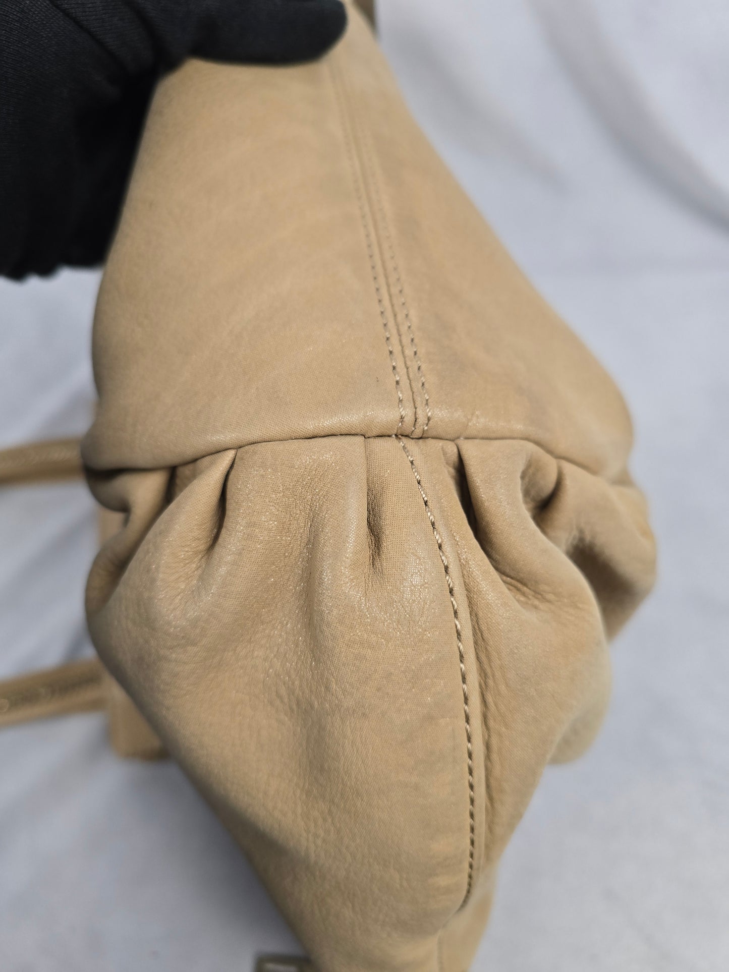 Fendi Beige Leather Medium Chains Tote