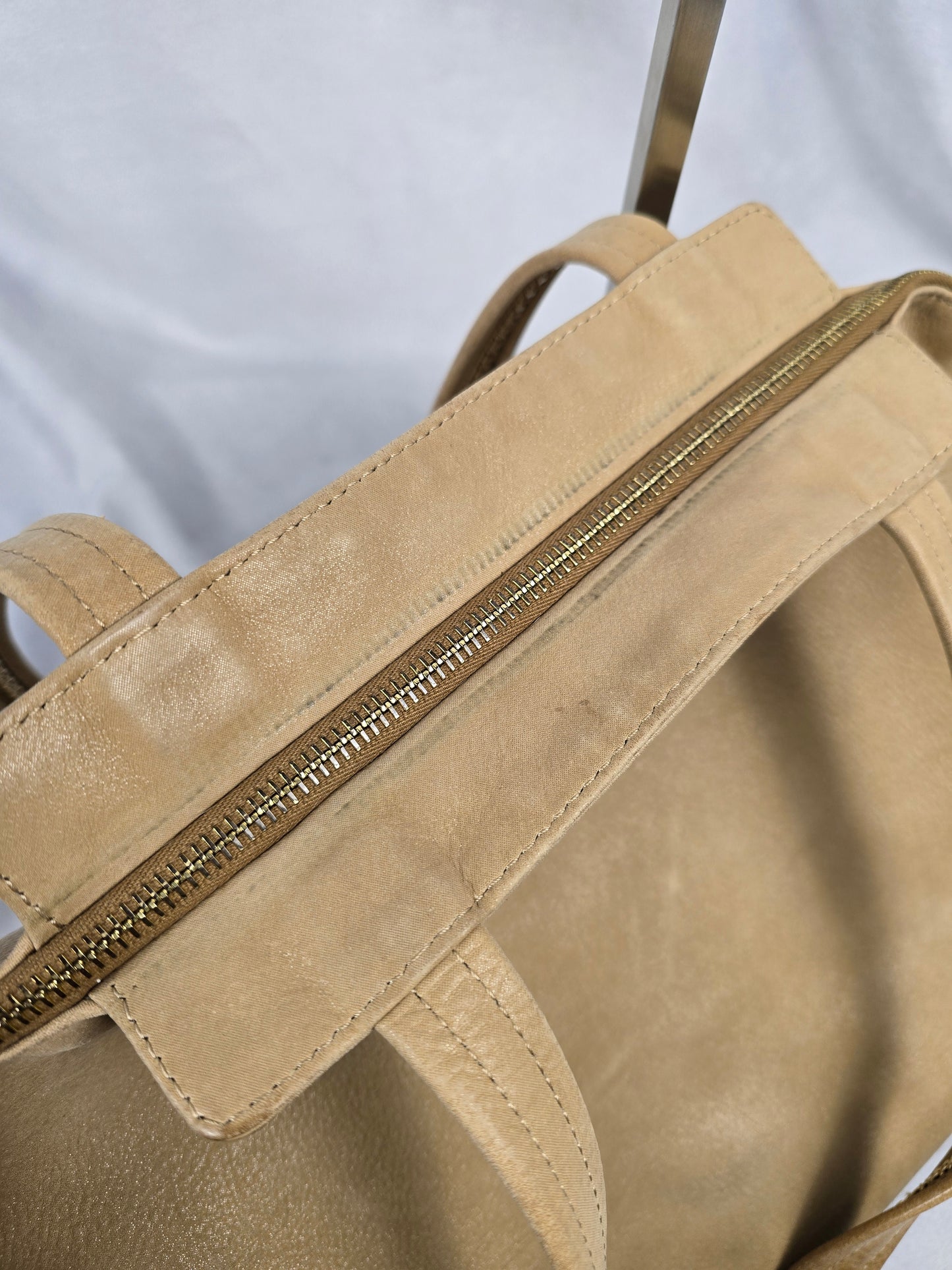 Fendi Beige Leather Medium Chains Tote