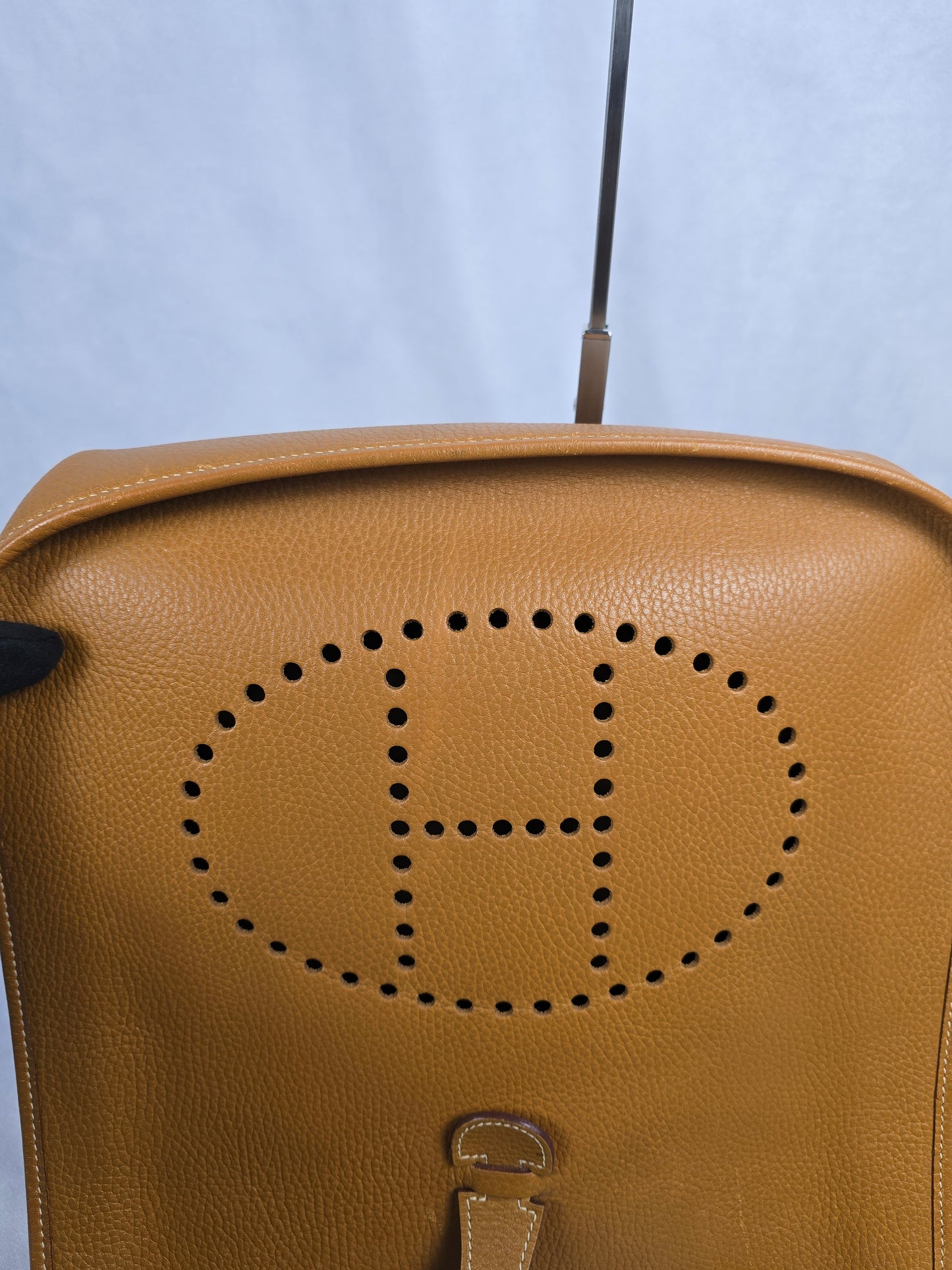 Hermes Clemence Evelyne Shoulder Bag in Golden Brown