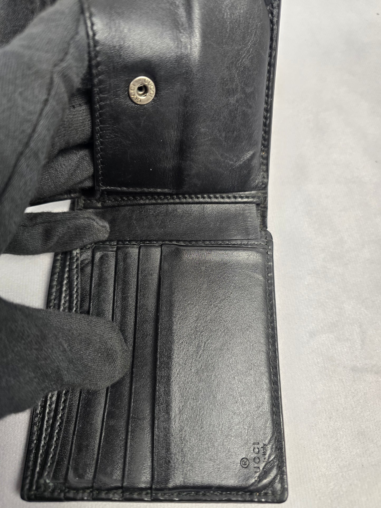 Gucci GG Kingsnake Monogram Bifold Wallet