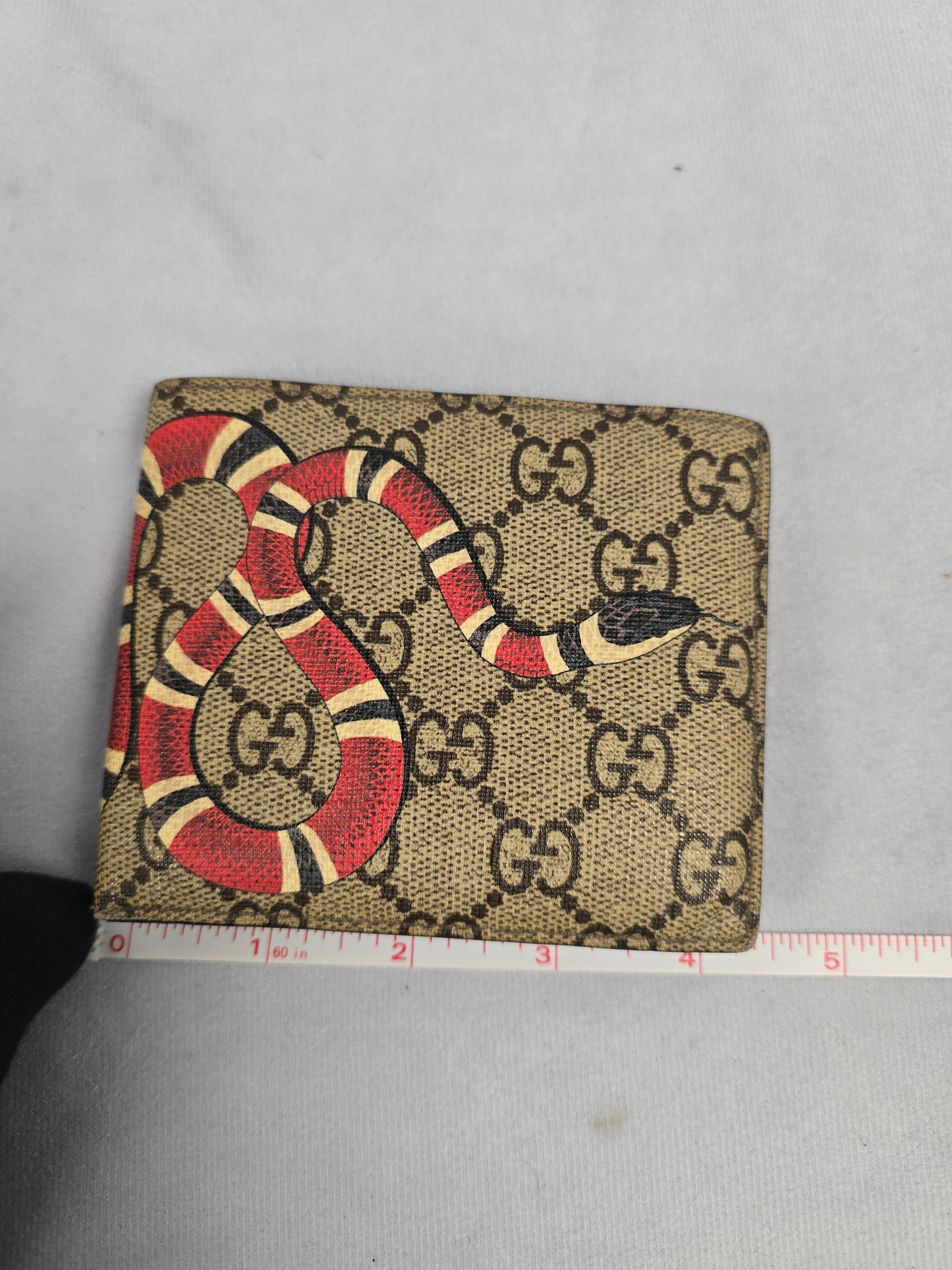 Gucci GG Kingsnake Monogram Bifold Wallet