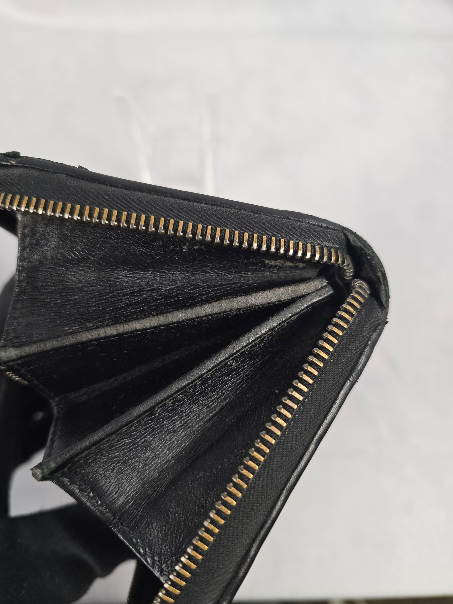 Bottega Veneta Black Intrecciato Leather Zippy Long Wallet