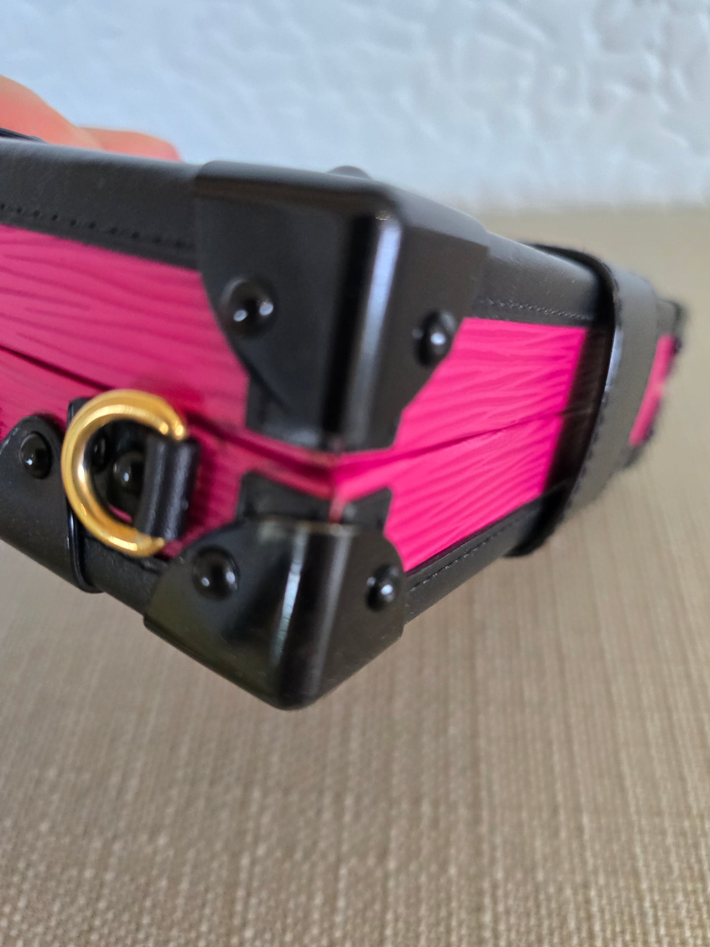 Louis Vuitton Petite Malle Fuchsia Pink Epi Leather Crossbody