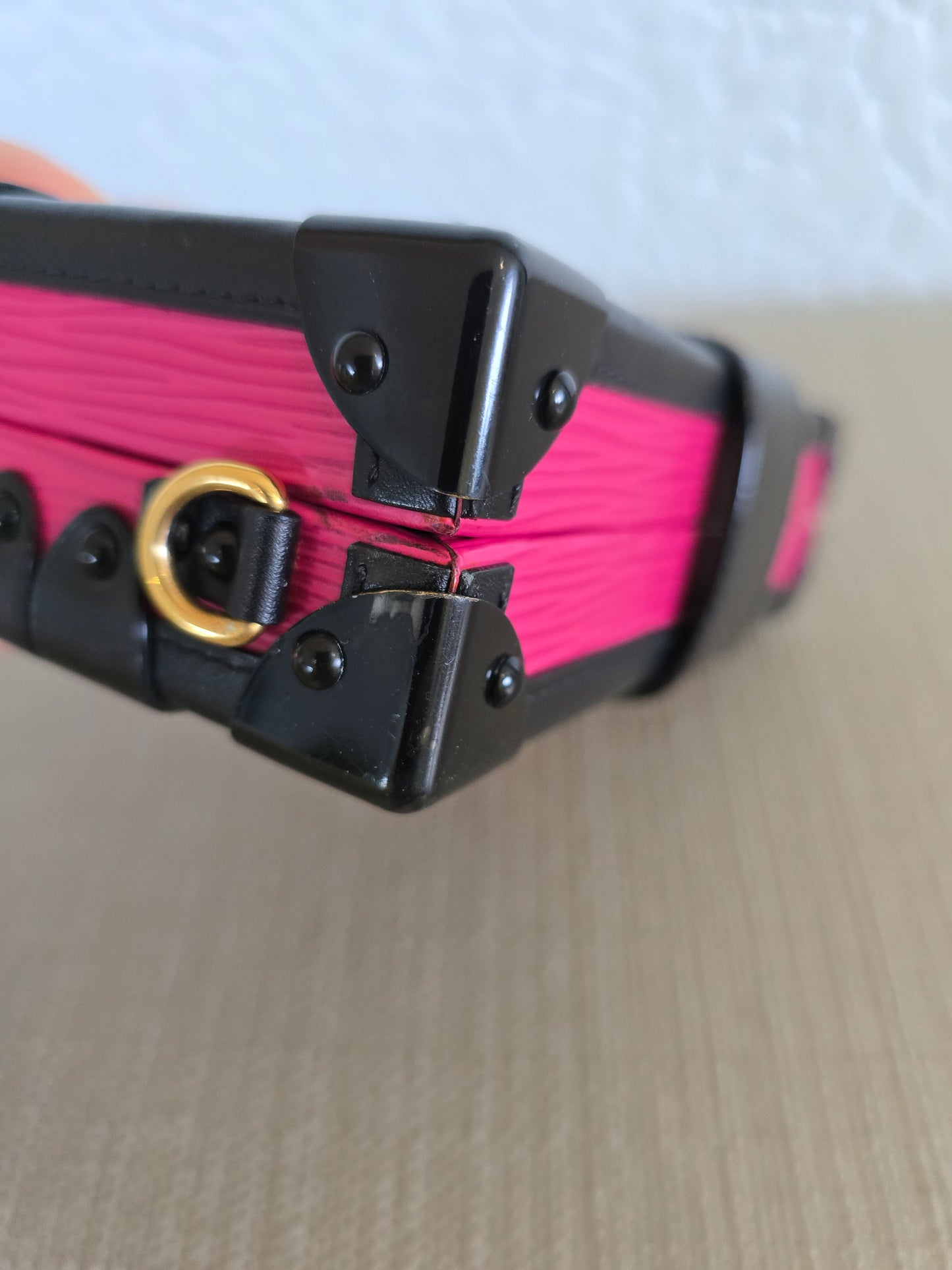 Louis Vuitton Petite Malle Fuchsia Pink Epi Leather Crossbody