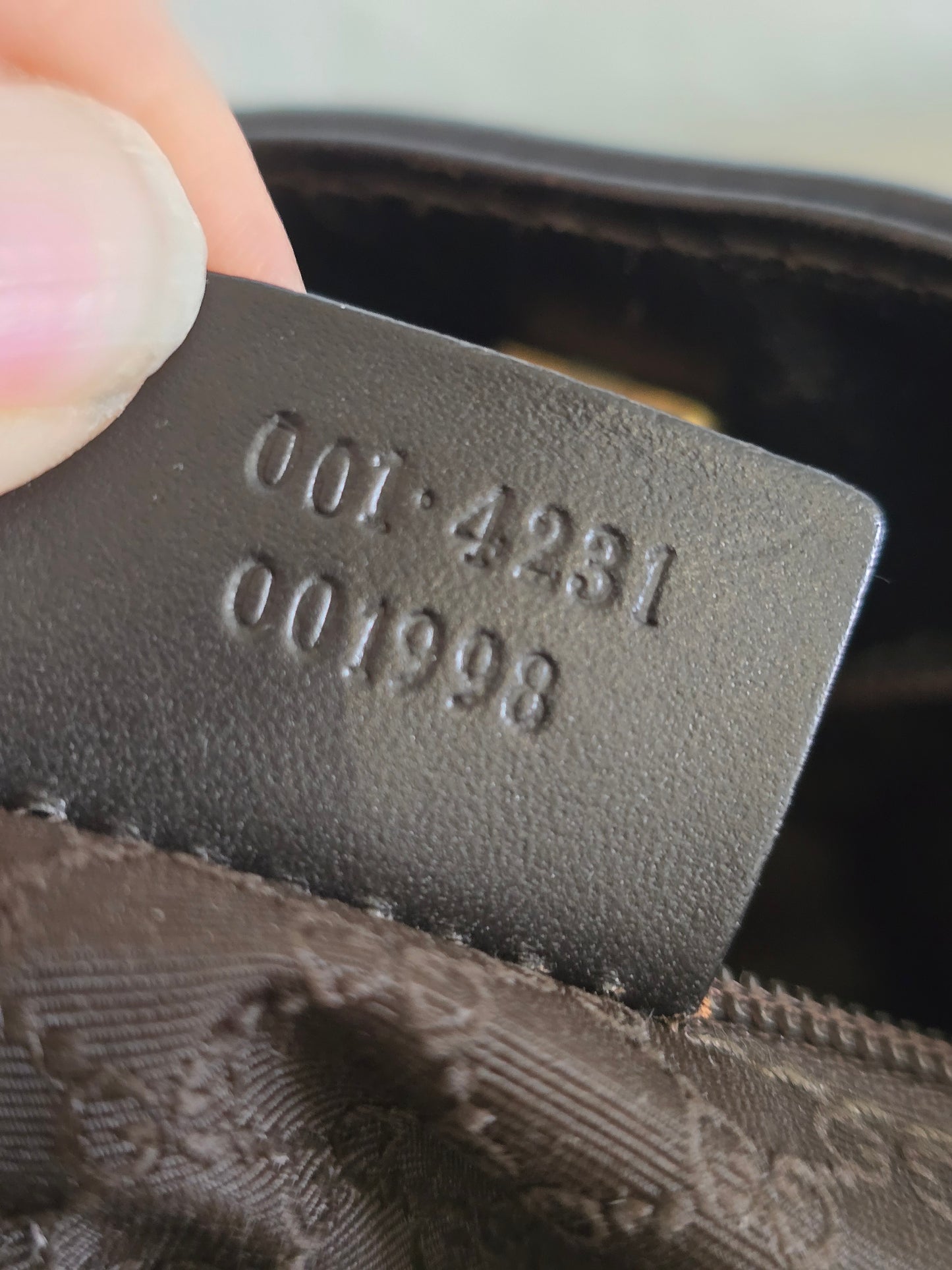 Gucci Canvas and Leather Sherry One Handle Tote